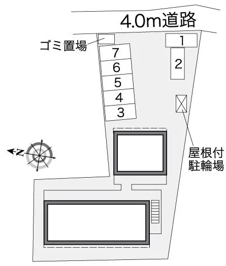 ★手数料０円★仙台市青葉区北山２丁目　月極駐車場（LP）